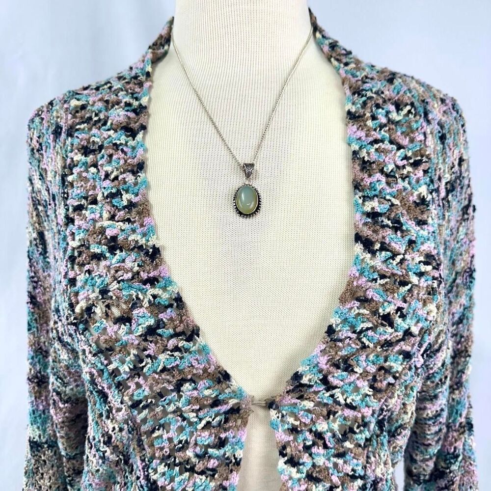 JH Collectibles Colorful Open Knit Cardigan Women's M Fairy Twee Whimsigoth Y2K - Picture 2 of 5